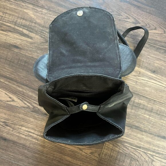 Disney Parks Mickey Mouse Mini Black White & Silver Backpack - Picture 5 of 6